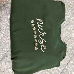 Embroidered "nurse" shirt